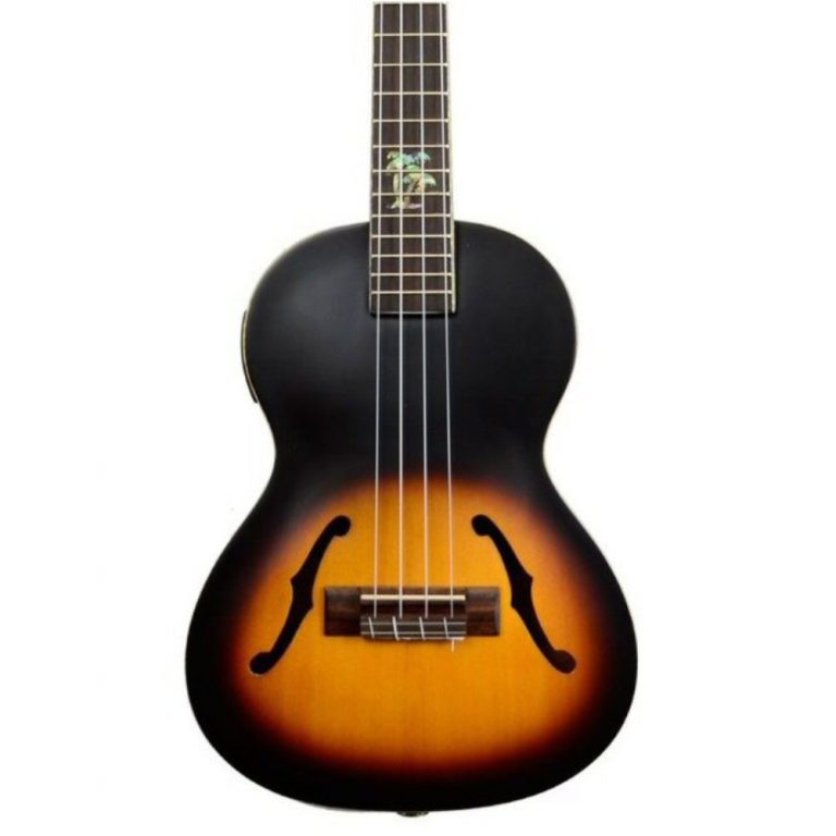Kala KAJTE/2TS Satin Electro Acoustic Archtop Tenor Ukulele Abbey