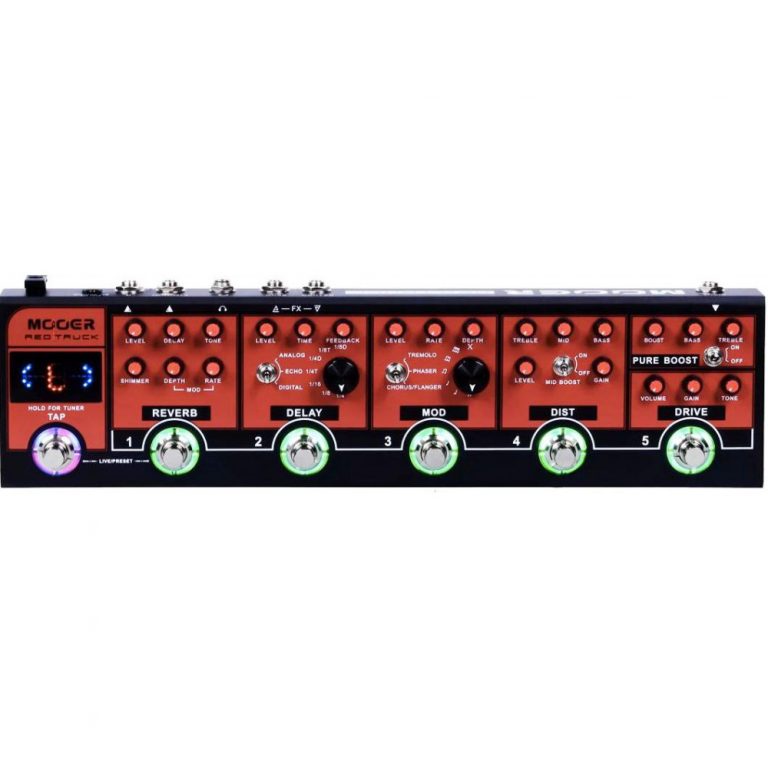 Mooer Red Truck Multi FX Pedal MultiEffects Processor Abbey Road Music