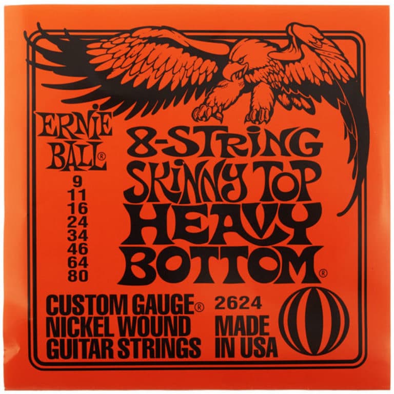 Ernie Ball Skinny Top Heavy Bottom Slinky 8String Electric Guitar Strings Abbey Road Music
